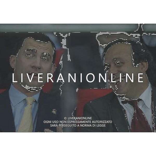 Russia - Spagna Semifinali Europei 26/06/2008 nella foto Principe Felipe di Borbone di Spagna con Michel Platini ph luzzani/Ag. Aldo Liverani Sas