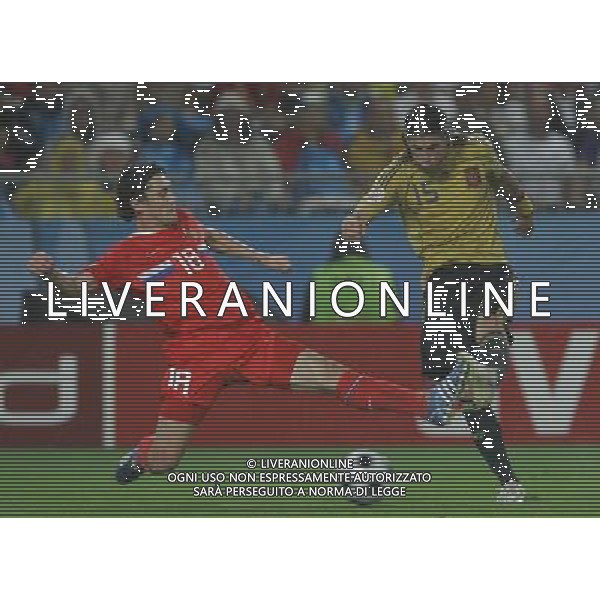 Russia - Spagna Semifinali Europei 26/06/2008 nella foto sergio ramos e zhirkov ph luzzani/Ag. Aldo Liverani Sas