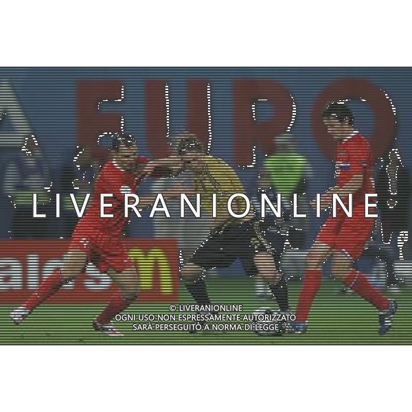 Russia - Spagna Semifinali Europei 26/06/2008 nella foto fernando torres, ignashevich e zhirkov ph luzzani/Ag. Aldo Liverani Sas