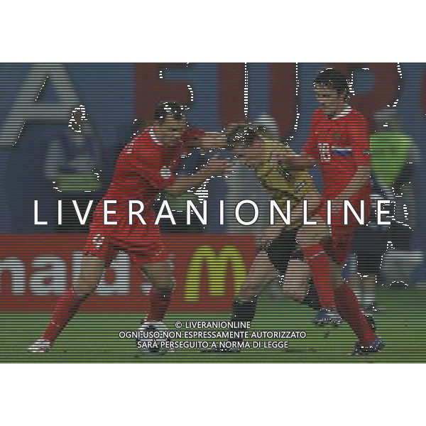 Russia - Spagna Semifinali Europei 26/06/2008 nella foto fernando torres, ignashevich e zhirkov ph luzzani/Ag. Aldo Liverani Sas