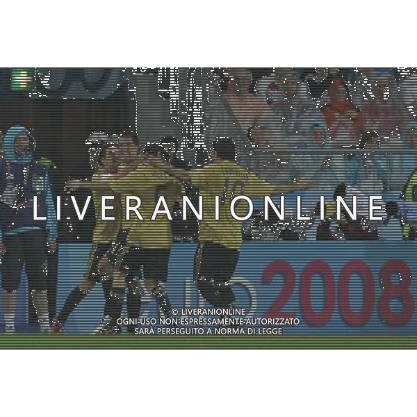 Russia - Spagna Semifinali Europei 26/06/2008 nella foto esultanza dopo il gol di xavi fernandez ph luzzani/Ag. Aldo Liverani Sas