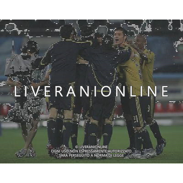 Russia - Spagna Semifinali Europei 26/06/2008 nella foto l\'esultanza dei giocatori della spagna a fine gara ph luzzani/Ag. Aldo Liverani Sas