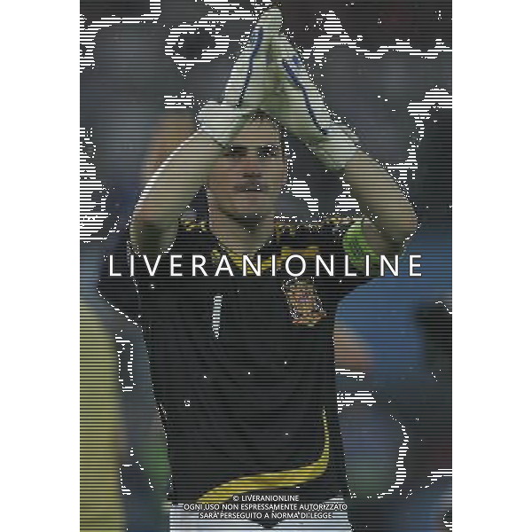 Russia - Spagna Semifinali Europei 26/06/2008 nella foto l\'esultanza dei giocatori della spagna a fine gara - iker casillas ph luzzani/Ag. Aldo Liverani Sas