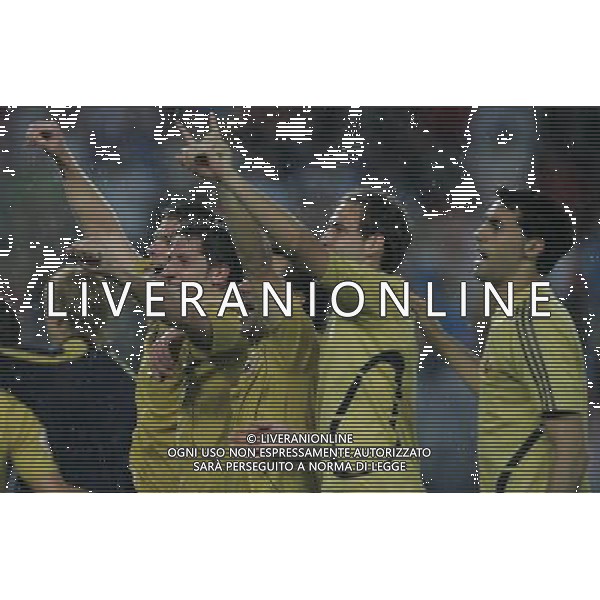 Russia - Spagna Semifinali Europei 26/06/2008 nella foto l\'esultanza dei giocatori della spagna a fine gara ph luzzani/Ag. Aldo Liverani Sas