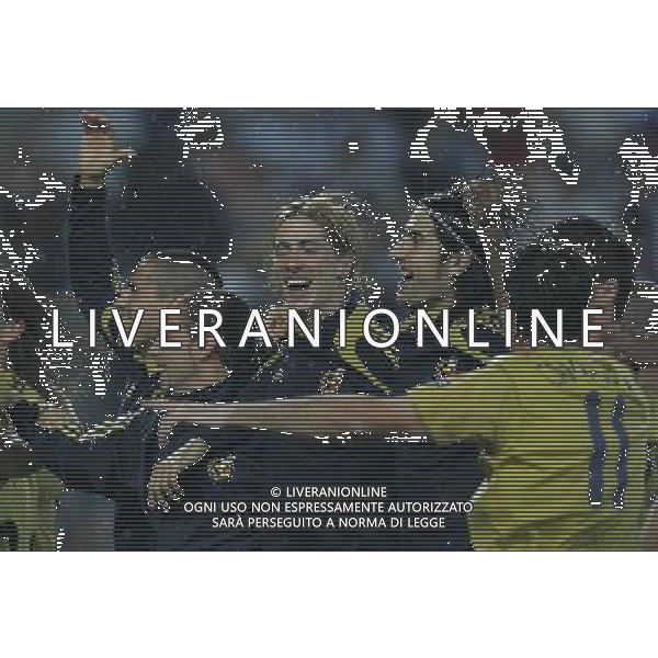 Russia - Spagna Semifinali Europei 26/06/2008 nella foto l\'esultanza dei giocatori della spagna a fine gara - fernando torres ph luzzani/Ag. Aldo Liverani Sas