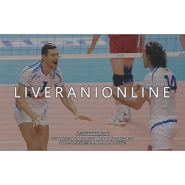 World League di Volley pool B Firenze - 26.06.2008 Italia-Russia Nella Foto:MASTRANGELO LUIGI E FEI ALESSANDRO ESULTANO /Ph.Vitez-Ag. Aldo Liverani