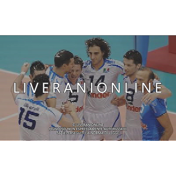 World League di Volley pool B Firenze - 26.06.2008 Italia-Russia Nella Foto:ITALIA ESULTANZA FINALE /Ph.Vitez-Ag. Aldo Liverani