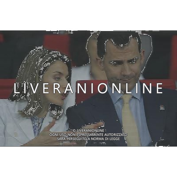 Vienna (AUT) 26-06-2008 Campionato europeo calcio EURO2008 semifinale russia-spagna 0:3 nella foto Laetitia Ortiz e Felipe di Borbone ph marco luzzani/ag aldo liverani s.a.s.