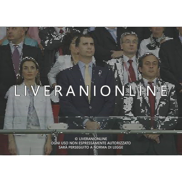 Vienna (AUT) 26-06-2008 Campionato europeo calcio EURO2008 semifinale russia-spagna 0:3 nella foto Laetitia Ortiz, Felipe di Borbone e Michel Platini ph marco luzzani/ag aldo liverani s.a.s.