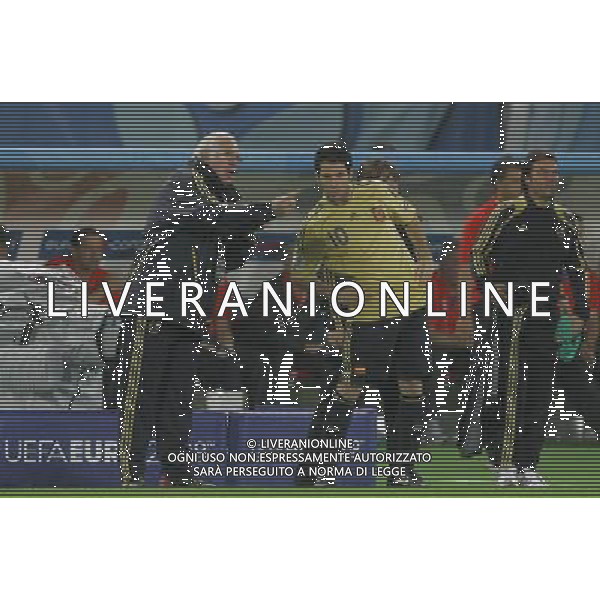 Vienna (AUT) 26-06-2008 Campionato europeo calcio EURO2008 semifinale russia-spagna 0:3 nella foto luis aragones e cesc fabregas ph marco luzzani/ag aldo liverani s.a.s.