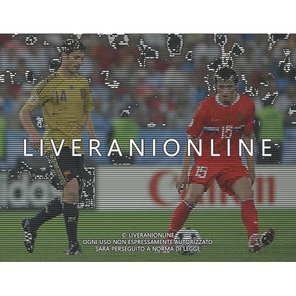 Vienna (AUT) 26-06-2008 Campionato europeo calcio EURO2008 semifinale russia-spagna 0:3 nella foto carlos marchena e diniyar bilyaletdinov ph marco luzzani/ag aldo liverani s.a.s.