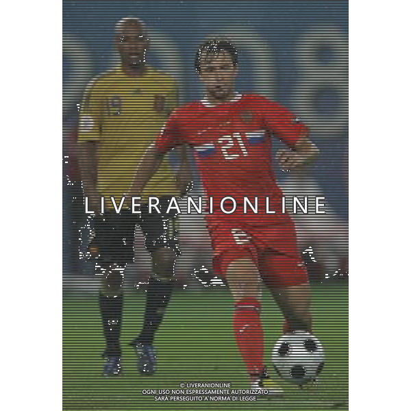 Vienna (AUT) 26-06-2008 Campionato europeo calcio EURO2008 semifinale russia-spagna 0:3 nella foto dmitri sychev e marcos senna ph marco luzzani/ag aldo liverani s.a.s.