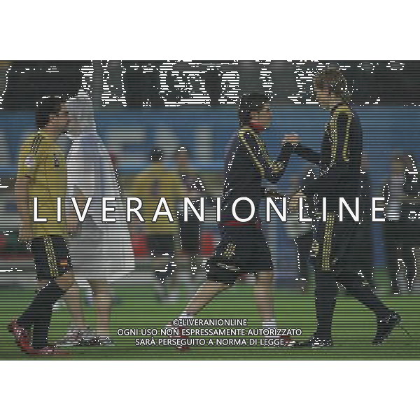 Vienna (AUT) 26-06-2008 Campionato europeo calcio EURO2008 semifinale russia-spagna 0:3 nella foto fernando torres e david villa esultano a fine gara ph marco luzzani/ag aldo liverani s.a.s.