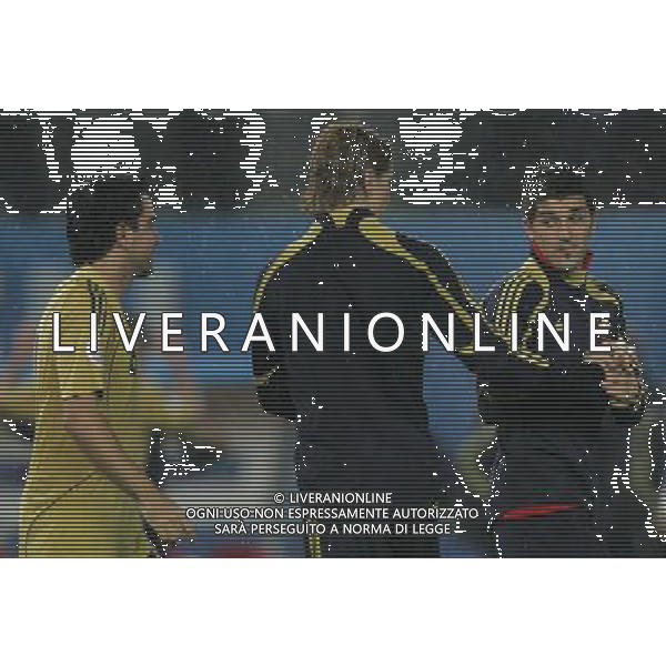 Vienna (AUT) 26-06-2008 Campionato europeo calcio EURO2008 semifinale russia-spagna 0:3 nella foto fernando torres e david villa esultano a fine gara ph marco luzzani/ag aldo liverani s.a.s.