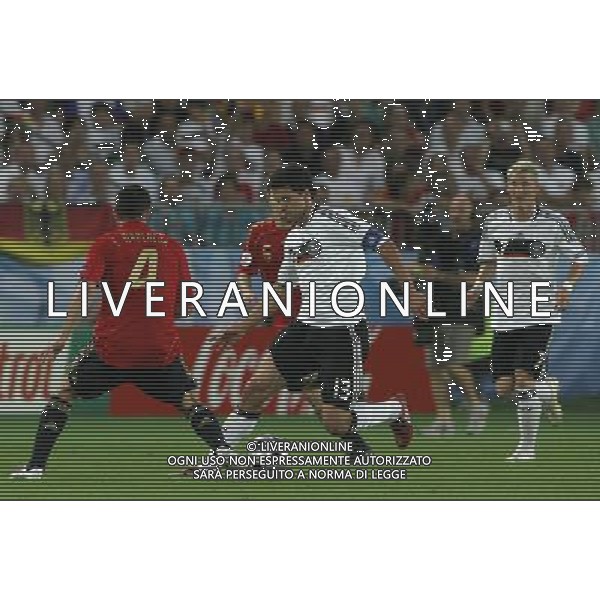 Germania - Spagna Finale Europei Vienna 29/06/2008 nella foto michael ballack e marchena ph luzzani/Ag. Aldo Liverani Sas