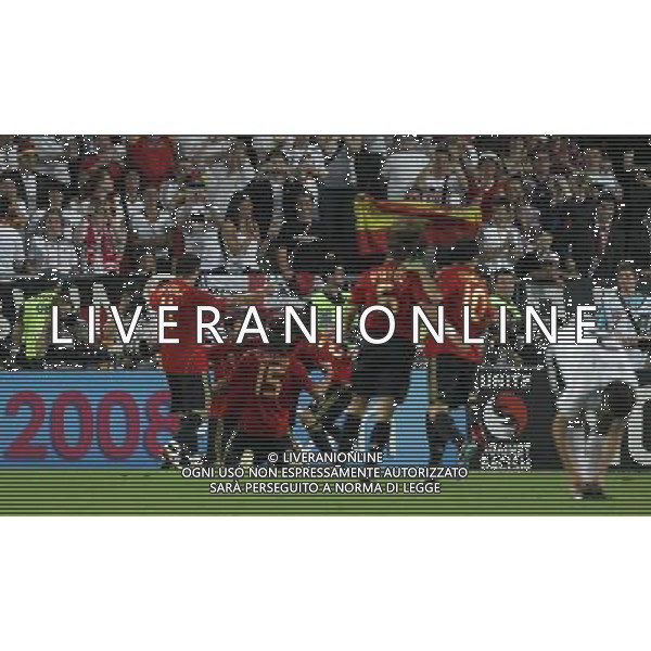 Germania - Spagna Finale Europei Vienna 29/06/2008 nella foto esultanza dopo il gol di fernando torres del 0-1 ph luzzani/Ag. Aldo Liverani Sas