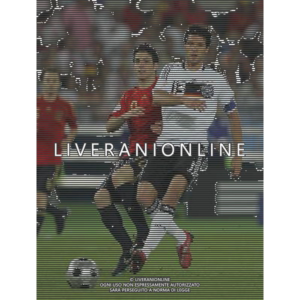 Germania - Spagna Finale Europei Vienna 29/06/2008 nella foto michael ballack e fabregas ph luzzani/Ag. Aldo Liverani Sas