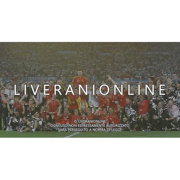 Germania - Spagna Finale Europei Vienna 29/06/2008 nella foto esultanza dei giocatori della spagna con la coppa a fine gara ph luzzani/Ag. Aldo Liverani Sas