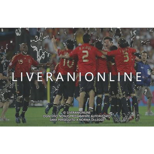 Germania - Spagna Finale Europei Vienna 29/06/2008 nella foto esultanza dei giocatori della spagna a fine gara ph luzzani/Ag. Aldo Liverani Sas