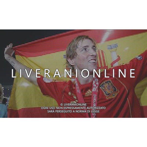 Germania - Spagna Finale Europei Vienna 29/06/2008 nella foto festeggiamenti dei giocatori della spagna a fine gara - fernanado torres ph luzzani/Ag. Aldo Liverani Sas