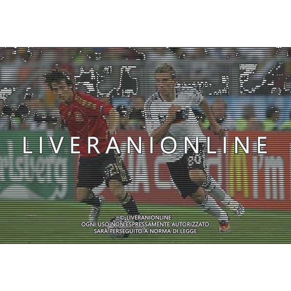 Vienna (AUT) 29-06-2008 Campionato europeo calcio EURO2008 FINALE germania-spagna 0:1 nella foto lukas podolski e david silva ph marco luzzani/ag aldo liverani s.a.s.