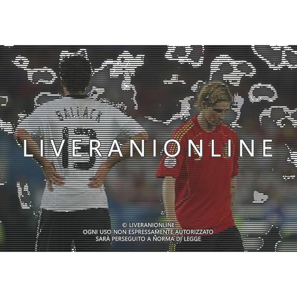 Vienna (AUT) 29-06-2008 Campionato europeo calcio EURO2008 FINALE germania-spagna 0:1 nella foto michael ballack e fernando torres ph marco luzzani/ag aldo liverani s.a.s.