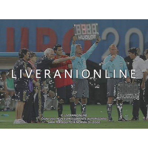 Vienna (AUT) 29-06-2008 Campionato europeo calcio EURO2008 FINALE germania-spagna 0:1 nella foto luis aragones e daniel guiza ph marco luzzani/ag aldo liverani s.a.s.