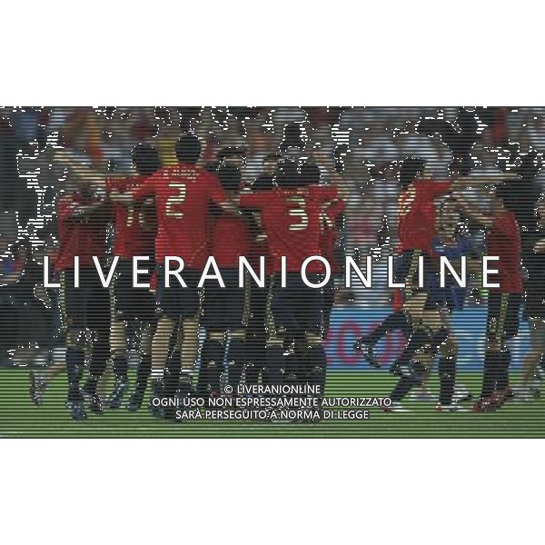 Vienna (AUT) 29-06-2008 Campionato europeo calcio EURO2008 FINALE germania-spagna 0:1 nella foto esultanza spagna a fine gara ph marco luzzani/ag aldo liverani s.a.s.