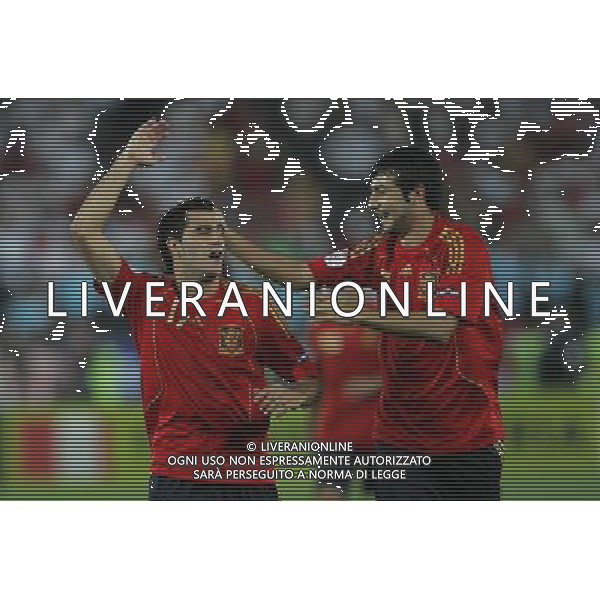 Vienna (AUT) 29-06-2008 Campionato europeo calcio EURO2008 FINALE germania-spagna 0:1 nella foto daniel guiza e raul albiol ph marco luzzani/ag aldo liverani s.a.s.