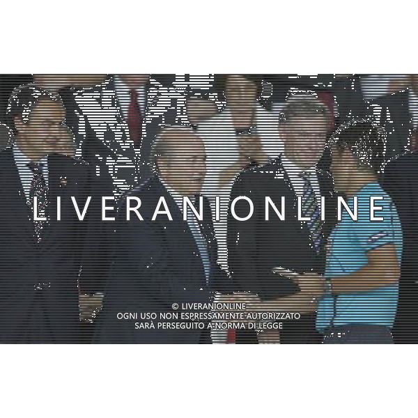 Vienna (AUT) 29-06-2008 Campionato europeo calcio EURO2008 FINALE germania-spagna 0:1 nella foto joseph blatter e roberto rosetti ph marco luzzani/ag aldo liverani s.a.s.