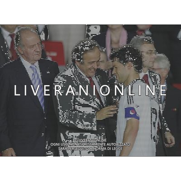 Vienna (AUT) 29-06-2008 Campionato europeo calcio EURO2008 FINALE germania-spagna 0:1 nella foto michel platini, michael ballack e re juan carlos ph marco luzzani/ag aldo liverani s.a.s.