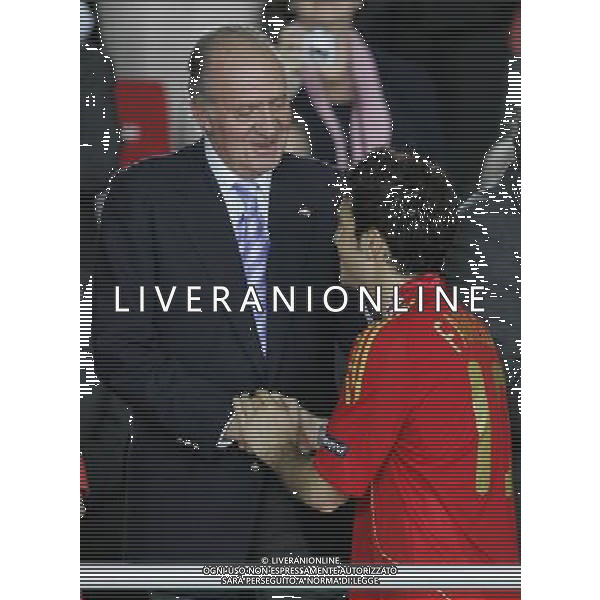Vienna (AUT) 29-06-2008 Campionato europeo calcio EURO2008 FINALE germania-spagna 0:1 nella foto re juan carlos e cesc fabregas ph marco luzzani/ag aldo liverani s.a.s.