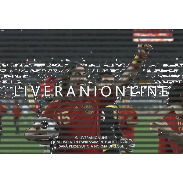 Vienna (AUT) 29-06-2008 Campionato europeo calcio EURO2008 FINALE germania-spagna 0:1 nella foto sergio ramos esulta a fine gara ph marco luzzani/ag aldo liverani s.a.s.