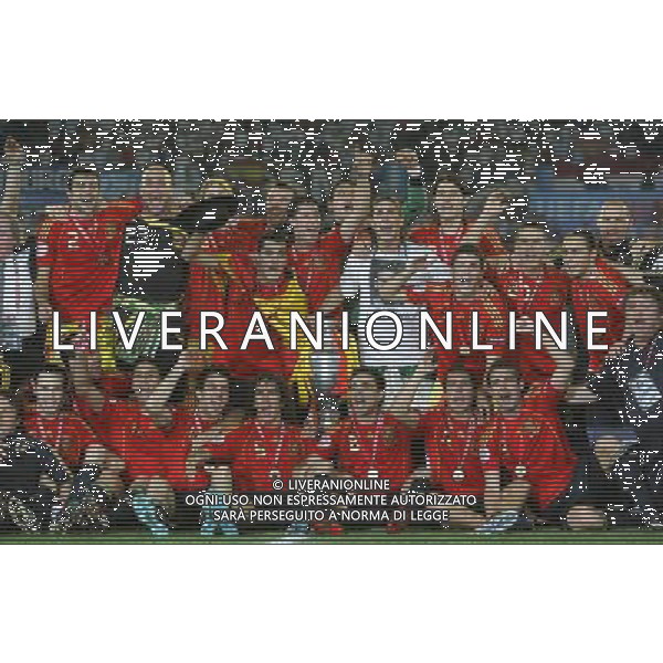 Vienna (AUT) 29-06-2008 Campionato europeo calcio EURO2008 FINALE germania-spagna 0:1 nella foto i giocatori della spagna festeggiano dopo la premiazione ph marco luzzani/ag aldo liverani s.a.s.