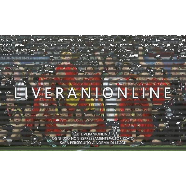 Vienna (AUT) 29-06-2008 Campionato europeo calcio EURO2008 FINALE germania-spagna 0:1 nella foto i giocatori della spagna festeggiano dopo la premiazione ph marco luzzani/ag aldo liverani s.a.s.