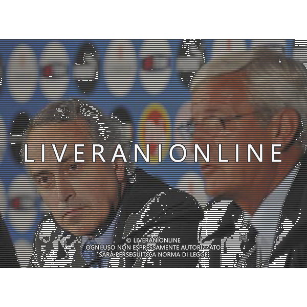 Roma Ð Hotel Parco dei Principi - 01/07/2008 Ð Conferenza stampa di presentazione del nuovo Commissario tecnico della Nazionale italiana di calcio Marcello LIPPI - nella foto: ABETE ph. Corradetti / ag. Aldo LIVERANI