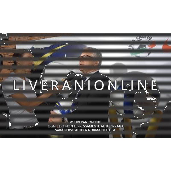 MILANO 2/7/2008 TEATRO FRANCO PARENTI VIA PIERLOMBARDO, 14 PRESENTAZIONE DEL PALLONE UFFICIALE DEL CAMPIONATO ITALIANO DI CALCIO STAGIONE 2008/2009 NELLA FOTO FRANCO MATARRESE FOTO MARIO ROMANO/AG ALDO LIVERANI