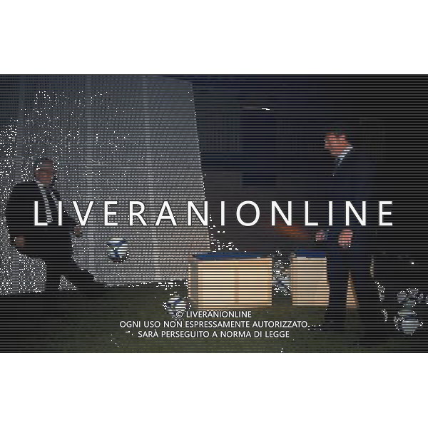 MILANO 2/7/2008 TEATRO FRANCO PARENTI VIA PIERLOMBARDO, 14 PRESENTAZIONE DEL PALLONE UFFICIALE DEL CAMPIONATO ITALIANO DI CALCIO STAGIONE 2008/2009 NELLA FOTO FRANCO MATARRESE E ANDREA ROSSI GENERAL MANAGER NIKE ITALIA FOTO MARIO ROMANO/AG ALDO LIVERANI