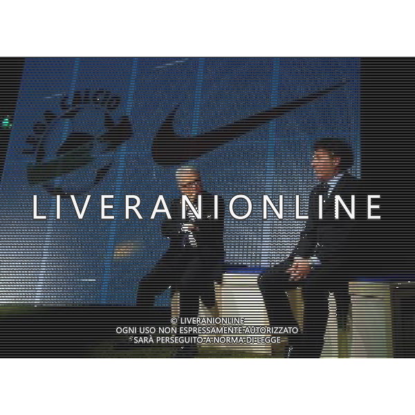 MILANO 2/7/2008 TEATRO FRANCO PARENTI VIA PIERLOMBARDO, 14 PRESENTAZIONE DEL PALLONE UFFICIALE DEL CAMPIONATO ITALIANO DI CALCIO STAGIONE 2008/2009 NELLA FOTO FRANCO MATARRESE E ANDREA ROSSI GENERAL MANAGER NIKE ITALIA FOTO MARIO ROMANO/AG ALDO LIVERANI