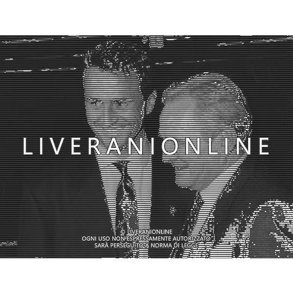 GIAMPIERO BONIPERTI EX CALCIATORE CON RICCARDO FERRI EX CALCIATORE ARCHIVIO AG. ALDO LIVERANI RETROSPETTIVA