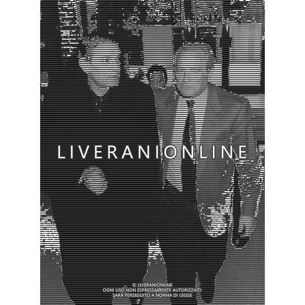 GIAMPIERO BONIPERTI EX CALCIATORE CON GIGI RIVA EX CALCIATORE ARCHIVIO AG. ALDO LIVERANI RETROSPETTIVA