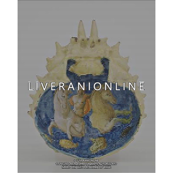 4 - Versatoio a forma di crostaceo con divinitˆ marina Alt. cm. 6; dim. cm 15x17,8 Maiolica Urbino, bottega dei Fontana, 1550 ca. Faenza, Museo Internazionale delle Ceramiche FOTO SORANO /LIVERANI SAS