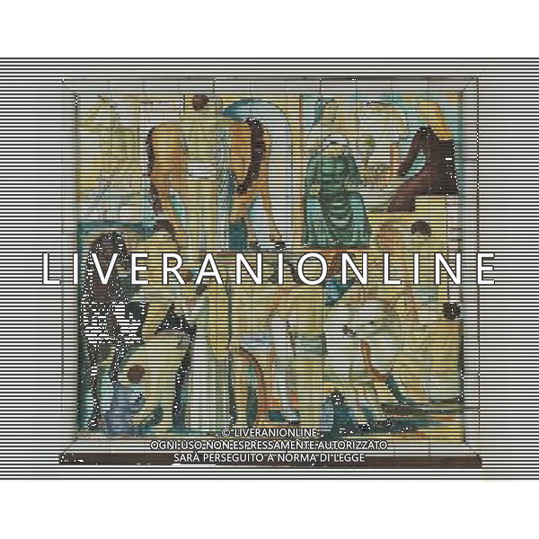 9 - Pannello \'Fronte interno\' Cm. 177x151 Maiolica Vietri sul Mare, Guido Gambone nella Manifattura Ceramica Salernitana, 1942 Esposto al IV Concorso Nazionale della Ceramica di Faenza con tema ÒPannello decorativo a soggetto di carattere nazionaleÓ, 1942 Faenza, Museo Internazionale delle Ceramiche FOTO SORANO /LIVERANI SAS