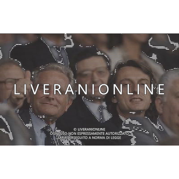 GIAMPIERO BONIPERTI EX CALCIATORE CON LUCA CORDERO DI MONTEZEMOLO ARCHIVIO AG. ALDO LIVERANI RETROSPETTIVA