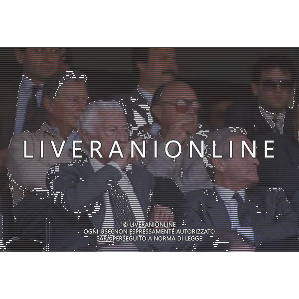 GIAMPIERO BONIPERTI EX CALCIATORE CON GIANNI AGNELLI ARCHIVIO AG. ALDO LIVERANI RETROSPETTIVA