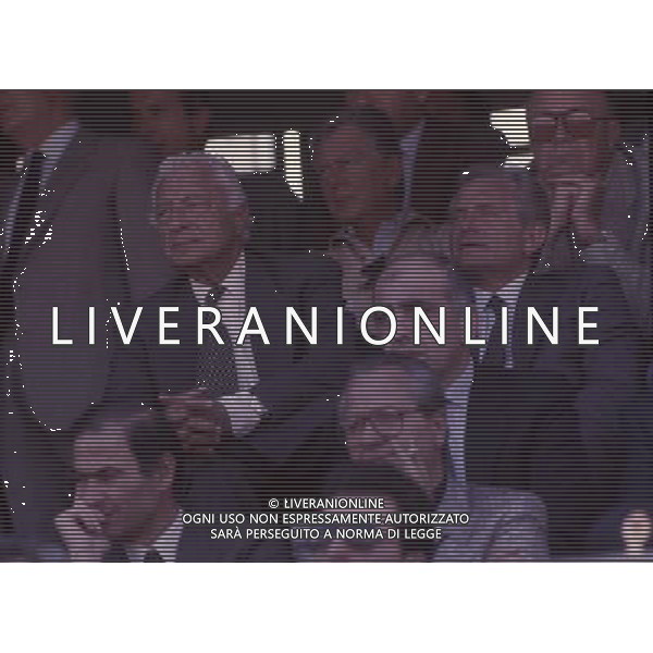 GIAMPIERO BONIPERTI EX CALCIATORE CON GIANNI AGNELLI E ADRIANO GALLIANI ARCHIVIO AG. ALDO LIVERANI RETROSPETTIVA