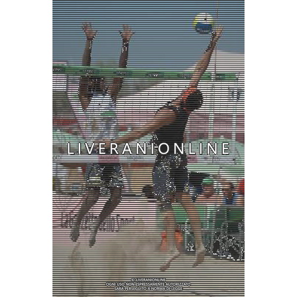 Campionato Italiano di Beach Volley 2008 Rimini - 06.07.2008 Nella Foto:DOMENGHINI GIORGIO E BARBOSA THIAGO /Ph.Vitez-Ag. Aldo Liverani