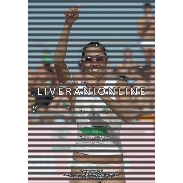 Campionato Italiano di Beach Volley 2008 - Finale Maschile e Femminile Rimini - 06.07.2008 Nella Foto:RIBEIRO HOLLANDA LUCIANA ESULTA /Ph.Vitez-Ag. Aldo Liverani