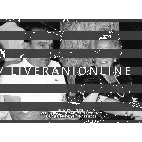 Dino Viola Presidente della Roma Calcio anni \'80 con la moglie Flora nel 1990 archivio ag. Aldo Liverani Sas retrospettiva