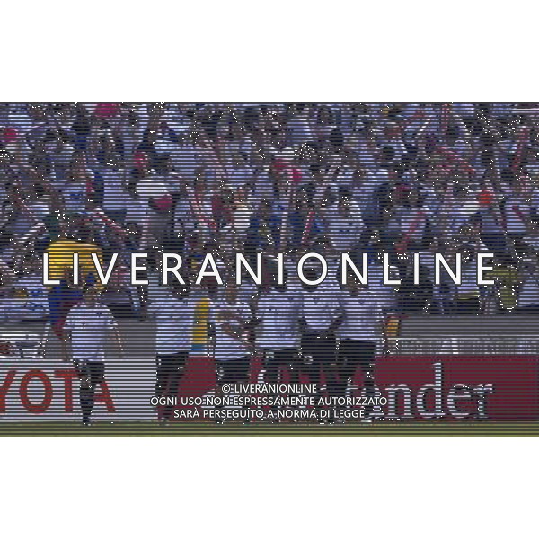 INTERNATIONAL FOOTBALL LIBERTADORES CUP 2008 / FINAL MATCH RETURN FLUMINENESE_LDU QUITO 3-1 (Dpp 1-3) ( Maracana Stadium Rio ) THE LDU QUITO PLAYERS JUBILEE , AFTER THE SCORE 1-0 JOFFRE DAVID GUERRON (19) =============================================== ATT : IMAGES ONLY FOR THE ITALIAN MARKET AG ALDO LIVERANI